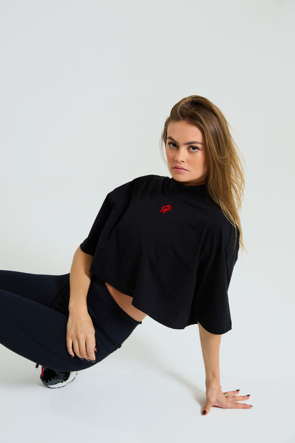 Oversized Cropped T-shirt - Inky collection