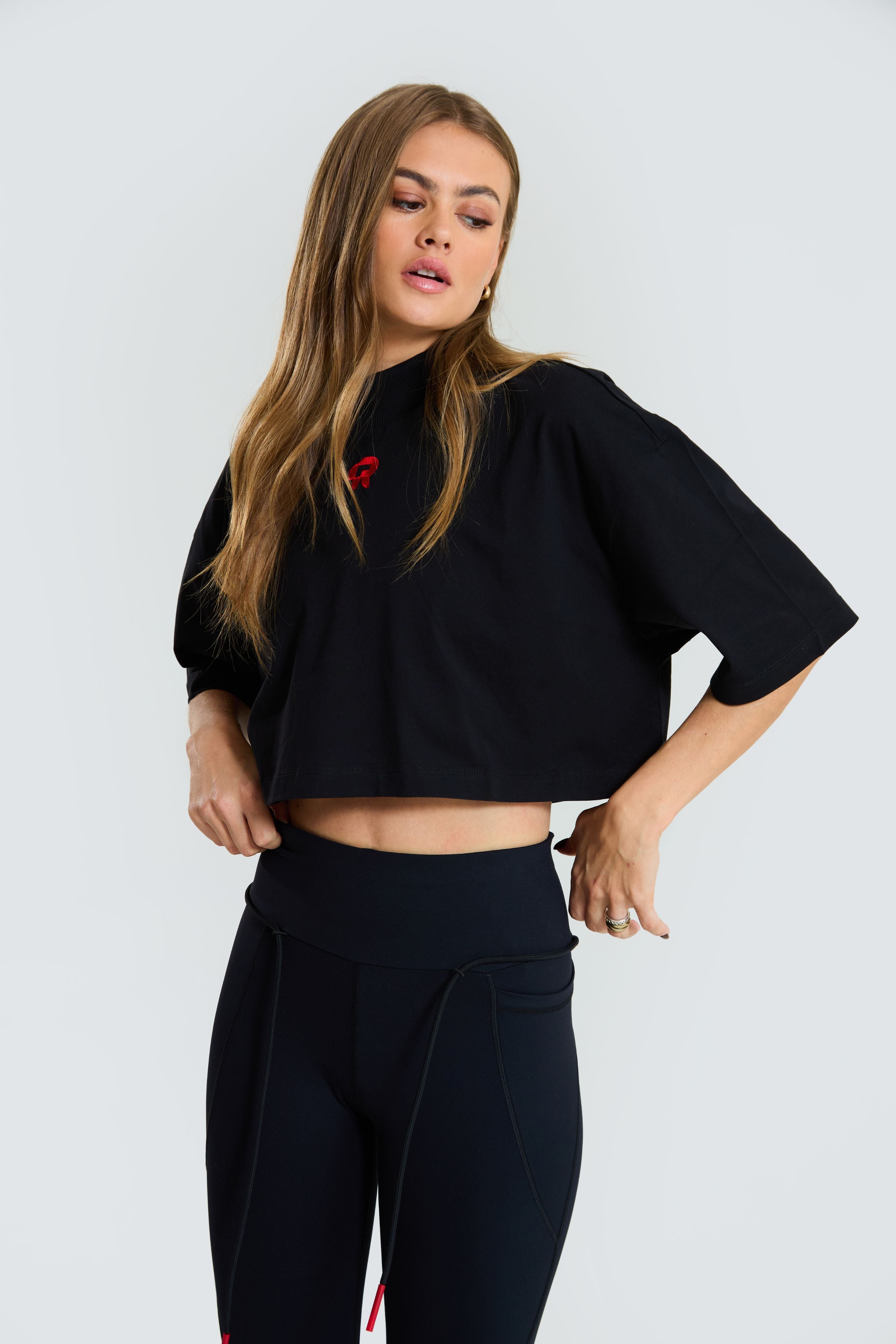 Oversized Cropped T-shirt - Inky collection